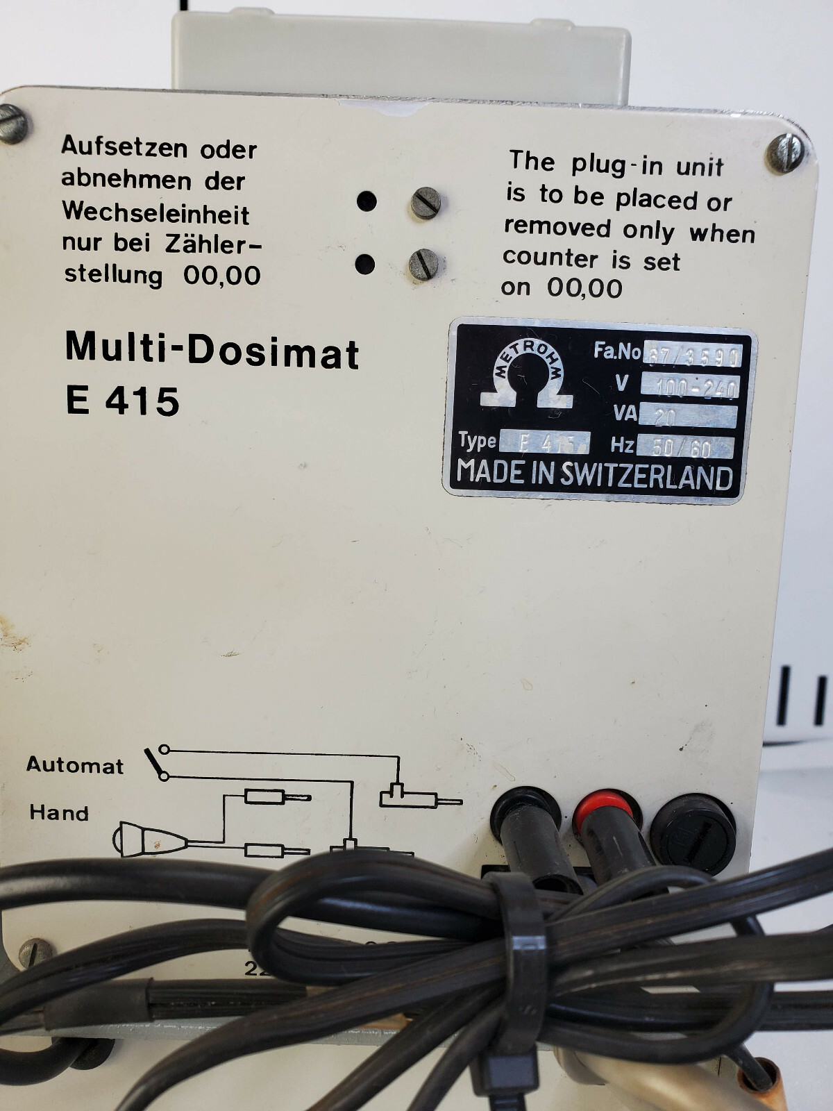 Karl Fischer Automat E 547 with 2 Multi Dosimat E 415’s