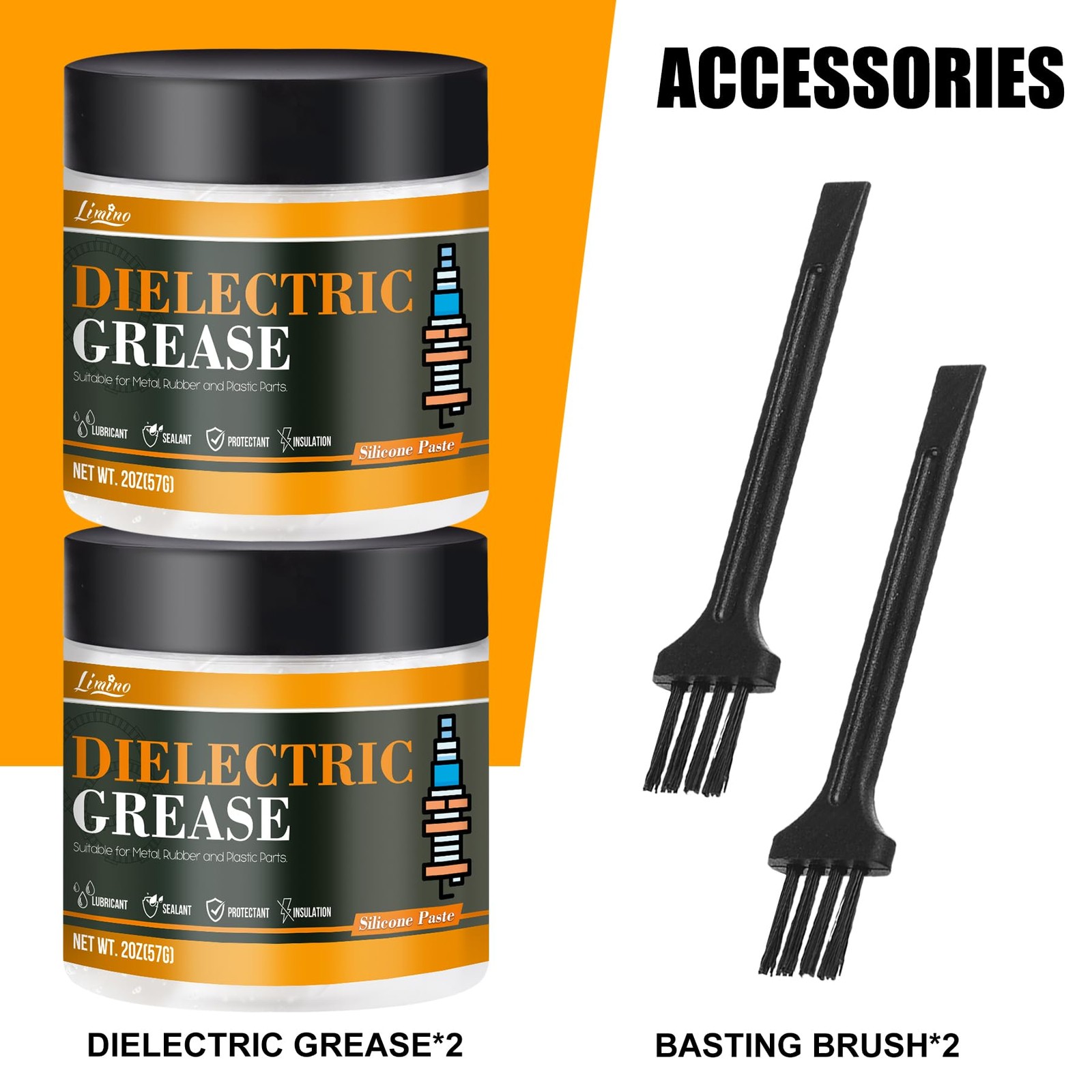 Dielectric Grease – 4oz Automotive Silicone Paste for Electrical Components…