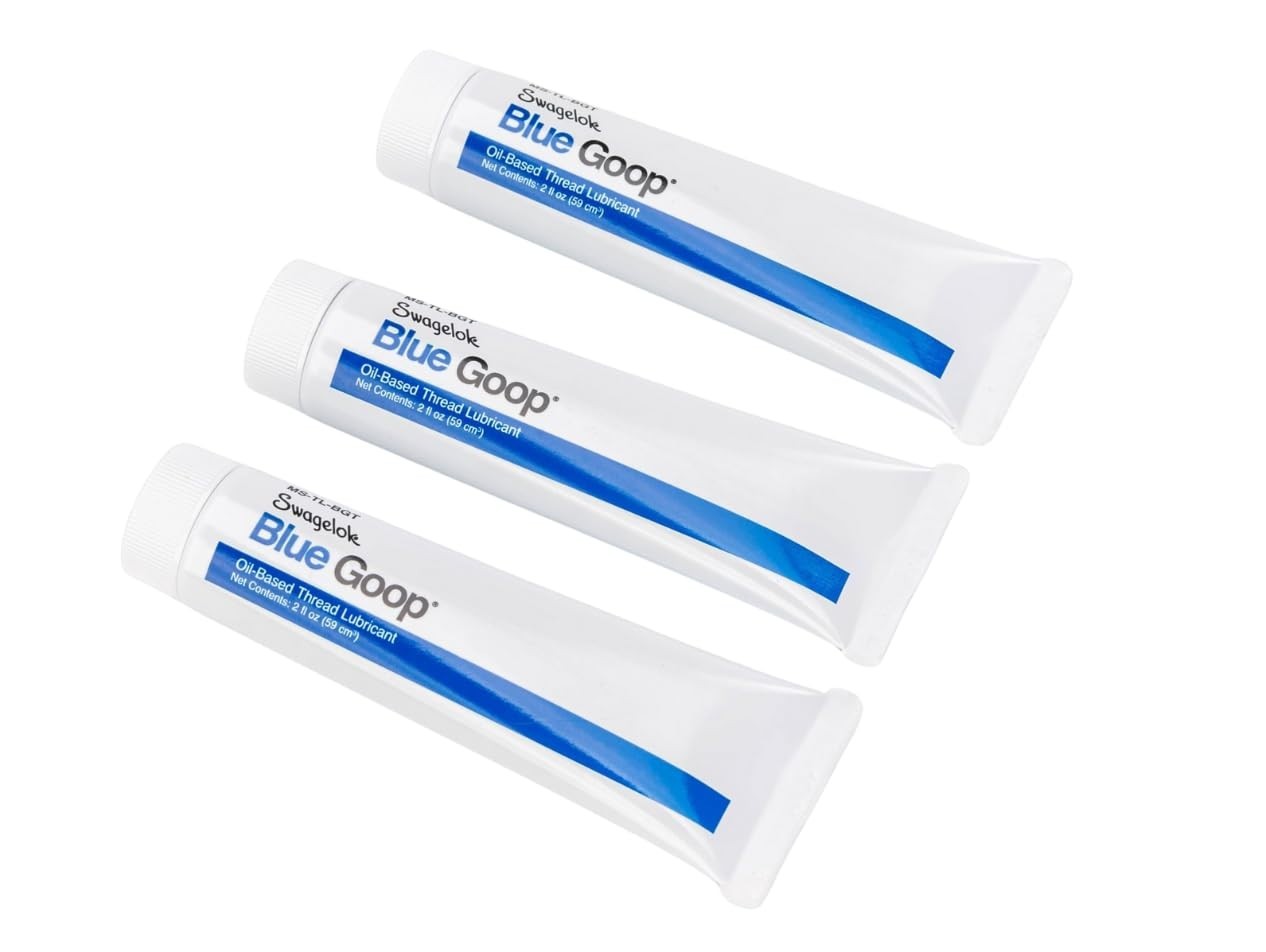MS-TL-BGT Swagelok Blue Goop Thread Lubricant 2 oz 3-Pack Anti-Seize Oil PTFE