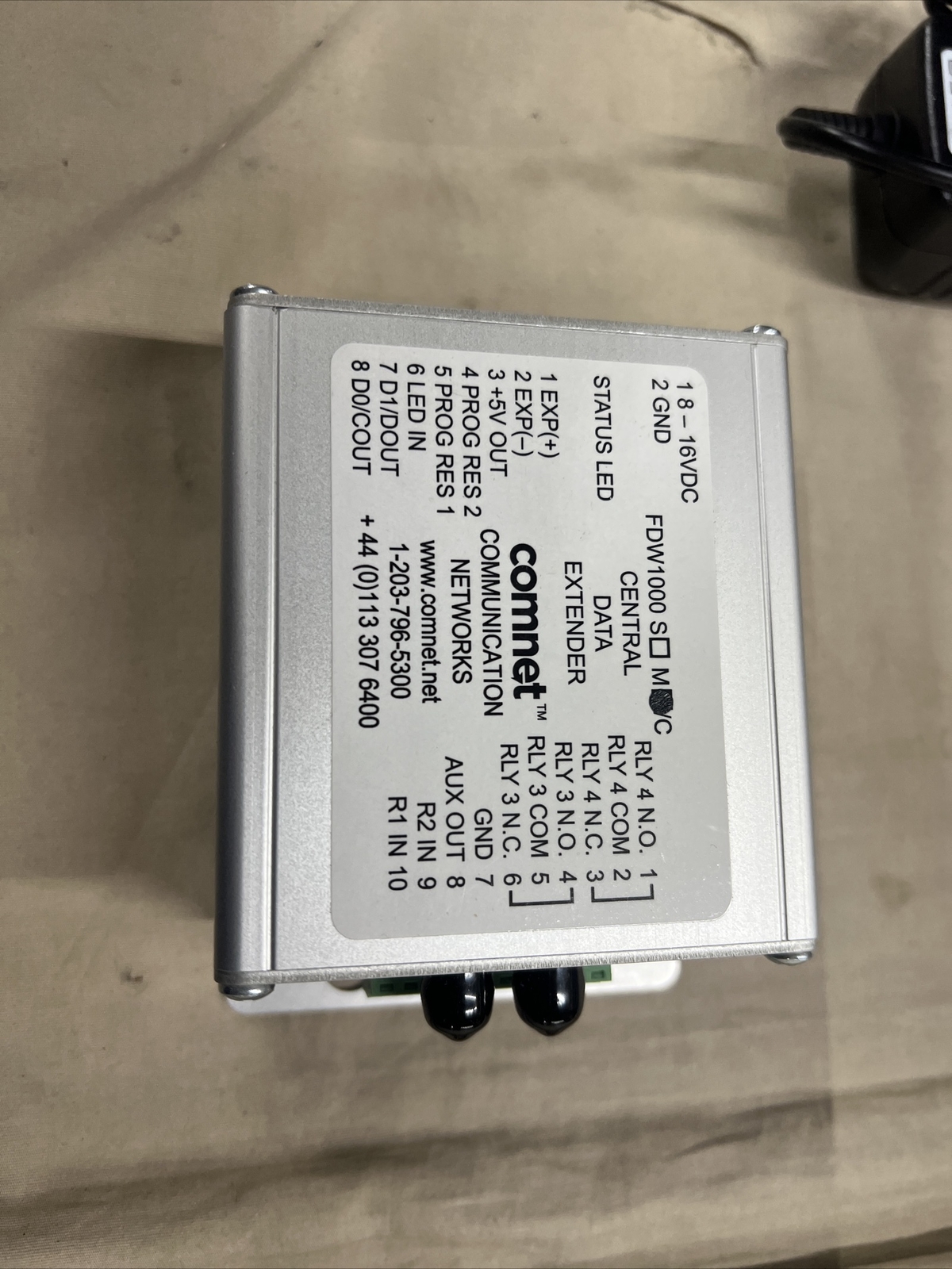 Comnet FDW1000 M/C Fiber Optic Wiegand Data Link Extender Remote Unit