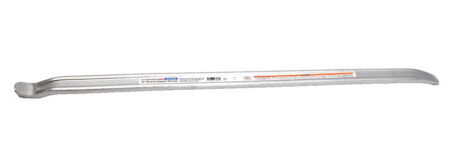Pittsburgh General Purpose Tire Iron 93230 24″ Forged Steel Chrome Plated Finish