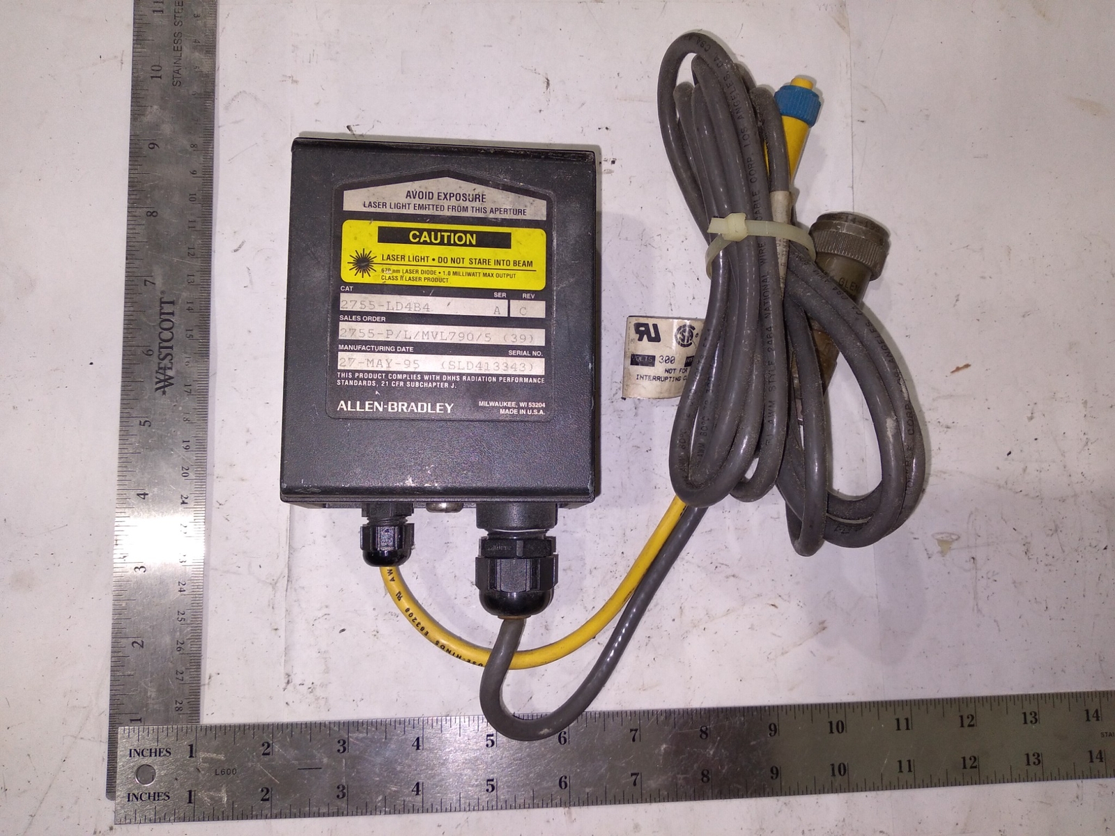 ALLEN-BRADLEY 2755-LD4B4 SER.A REV.C COOPER CROUSE-HINDS 5000118-2N