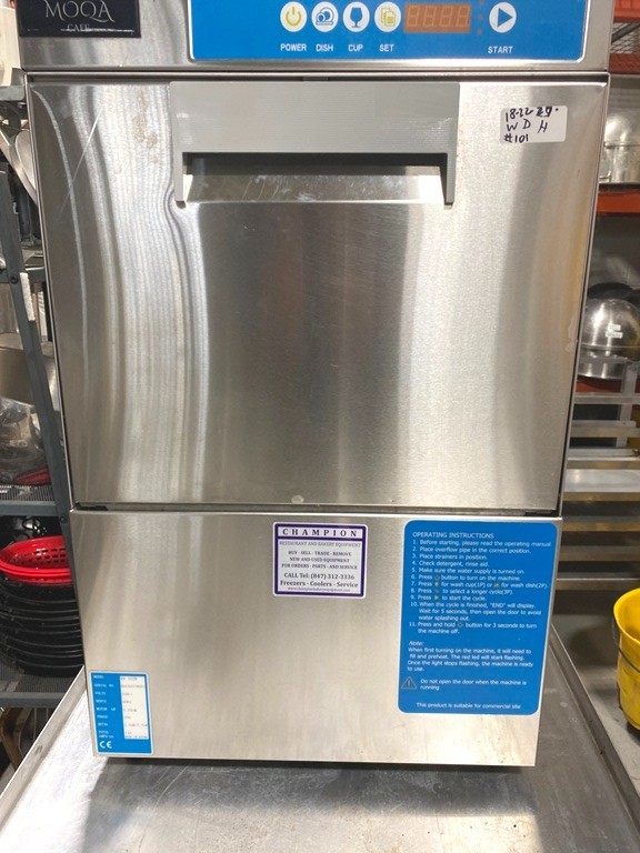 Dishwasher Undercounter Glasswasher GR-202H Hot‑ w/t Boiler, 20 racks/hr