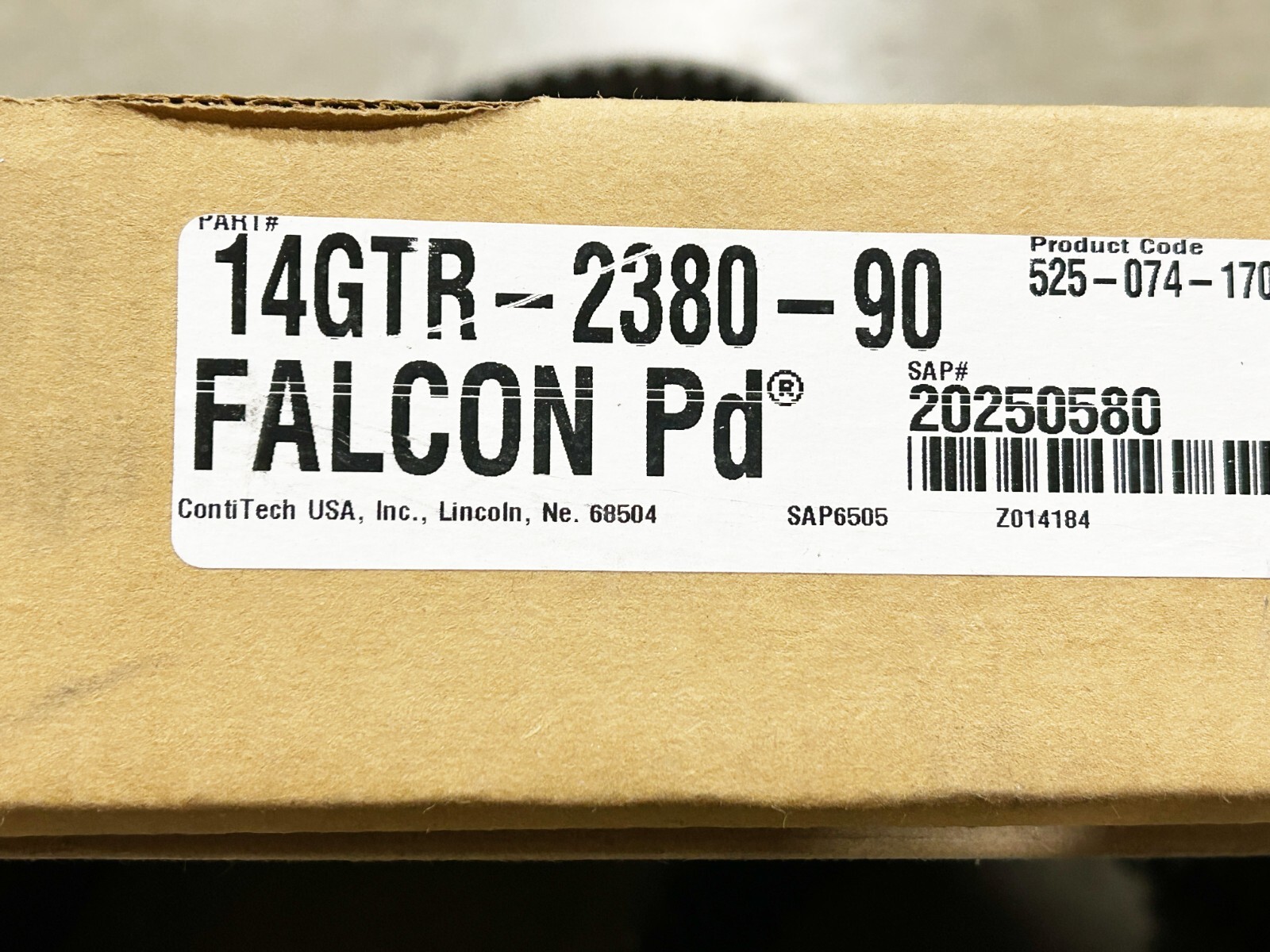 New Continental 14GTR-2380-90 Belt ContiTech Falcon 170T 93.7″