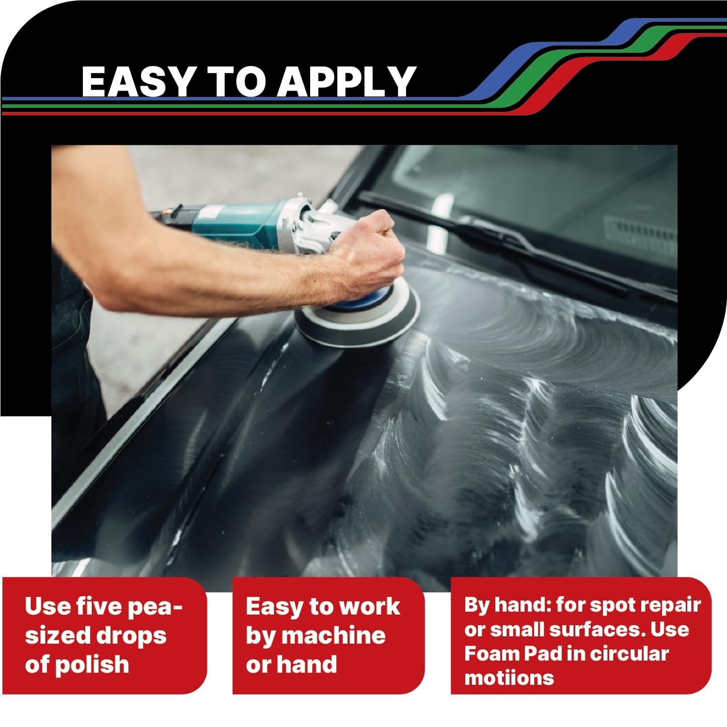 LAUCO Step 1 Rapid Cut Compound – Removes Sanding Marks Fast – 1000mL [36101]