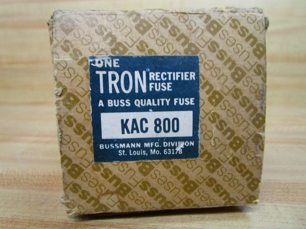 Bussmann KAC800 High Speed Semiconductor Fuse Buss Tested