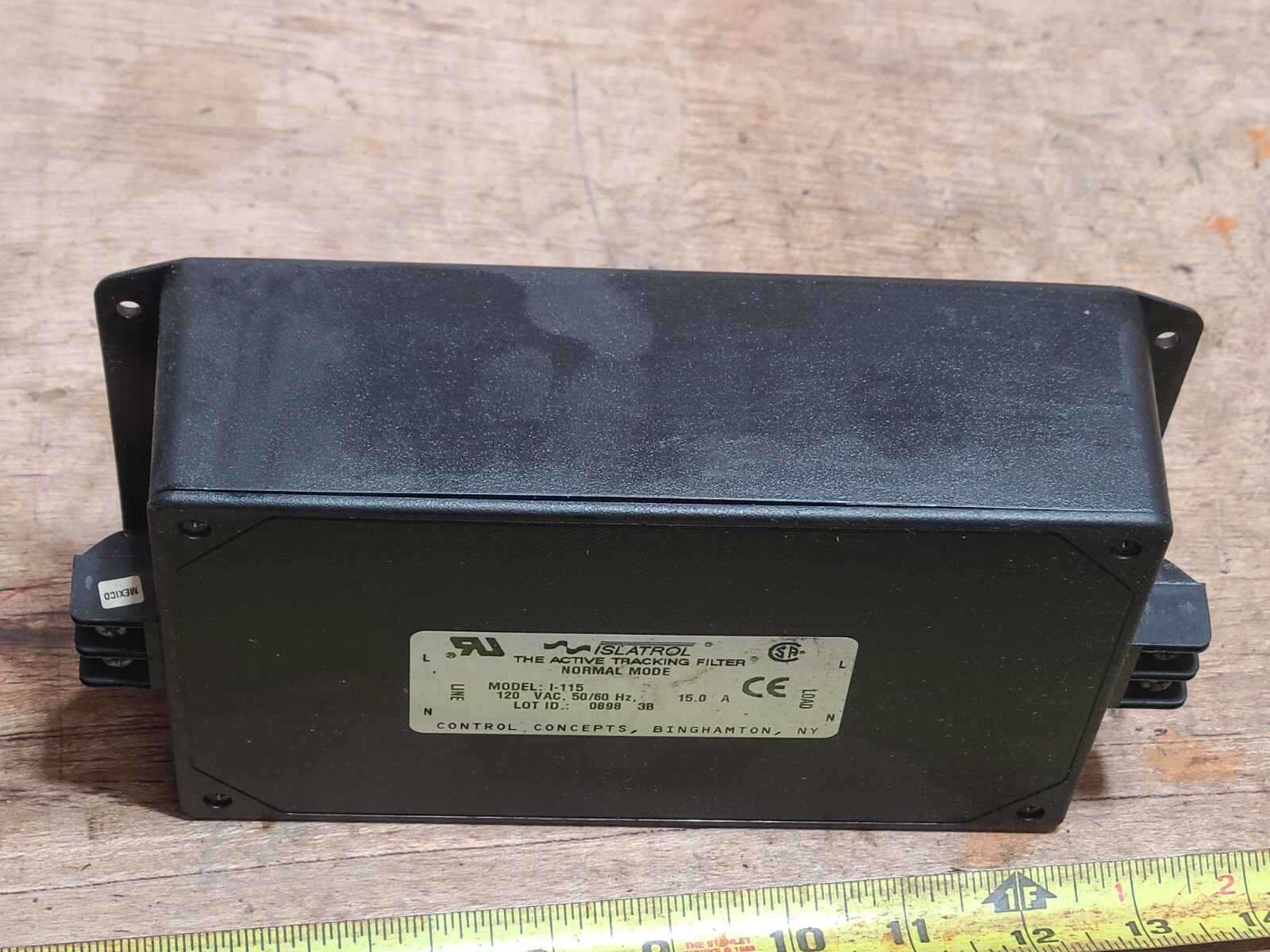 Control Concepts Model I-115 Islatrol Active Tracking Filter I115