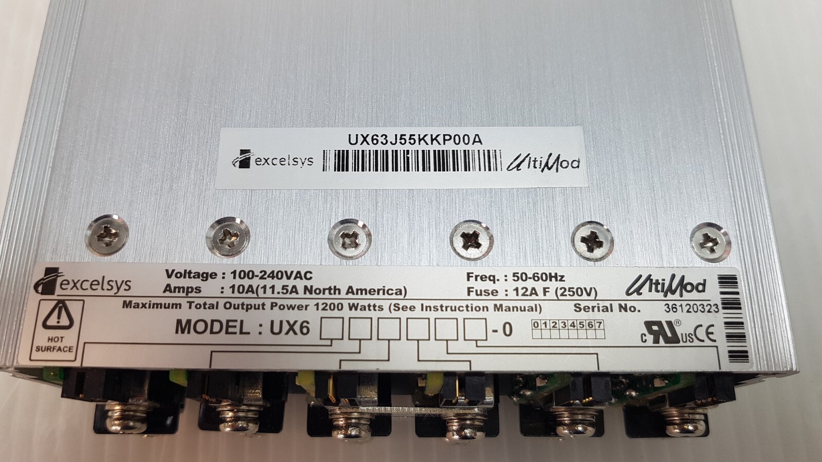 EXCELSYS UltiMod UX63J55KKP00A POWER SUPPLY