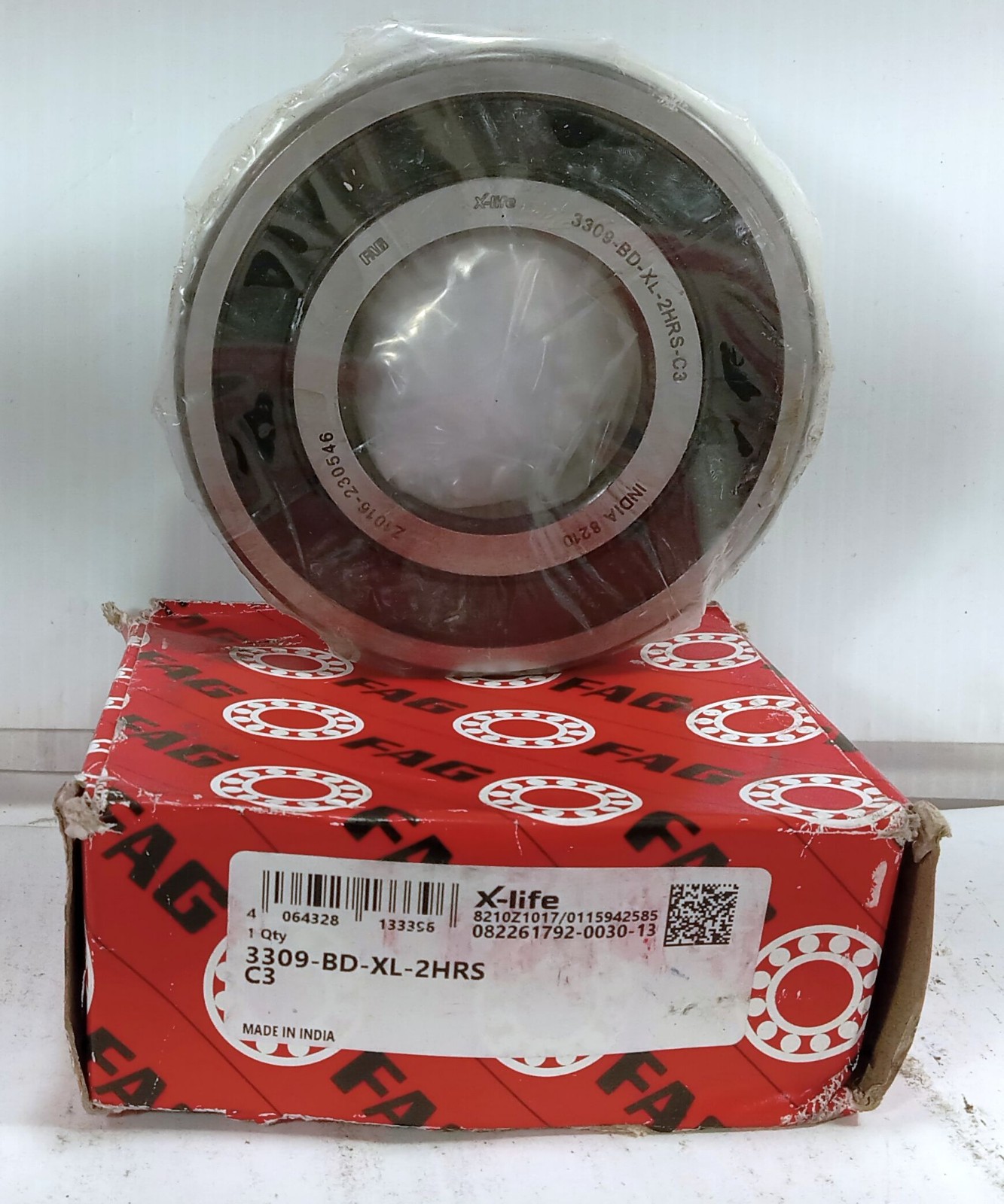 1 NEW FAG 3309-BD-XL-2HRS-C3 2 ROW ANGULAR CONTACT BEARING NIB/NNB *MAKE OFFER*