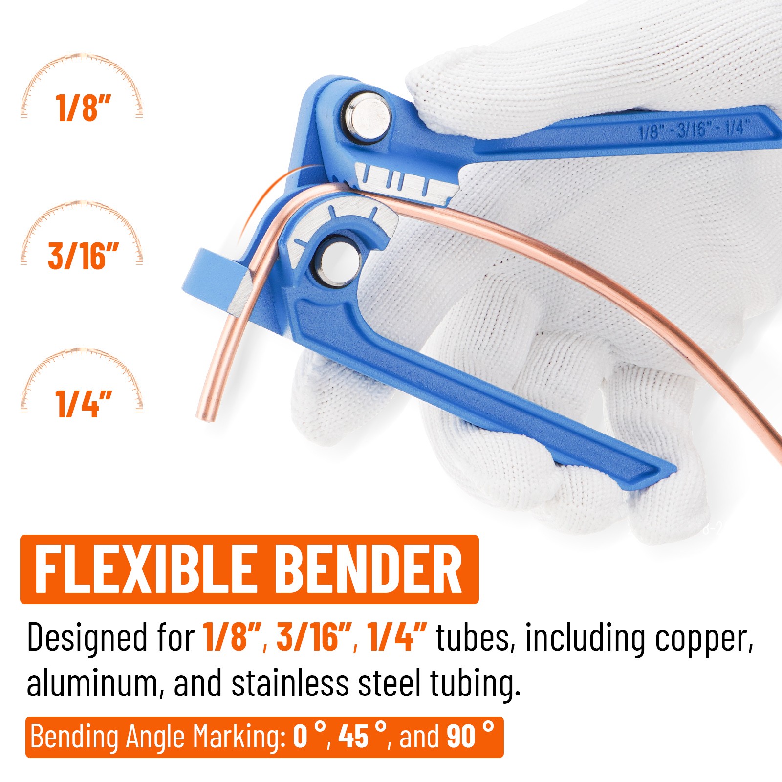 25Ft 3/16″ Copper-Coated Brake Line Kit With 16 Fittings, 2 Union + 4 Nut Set