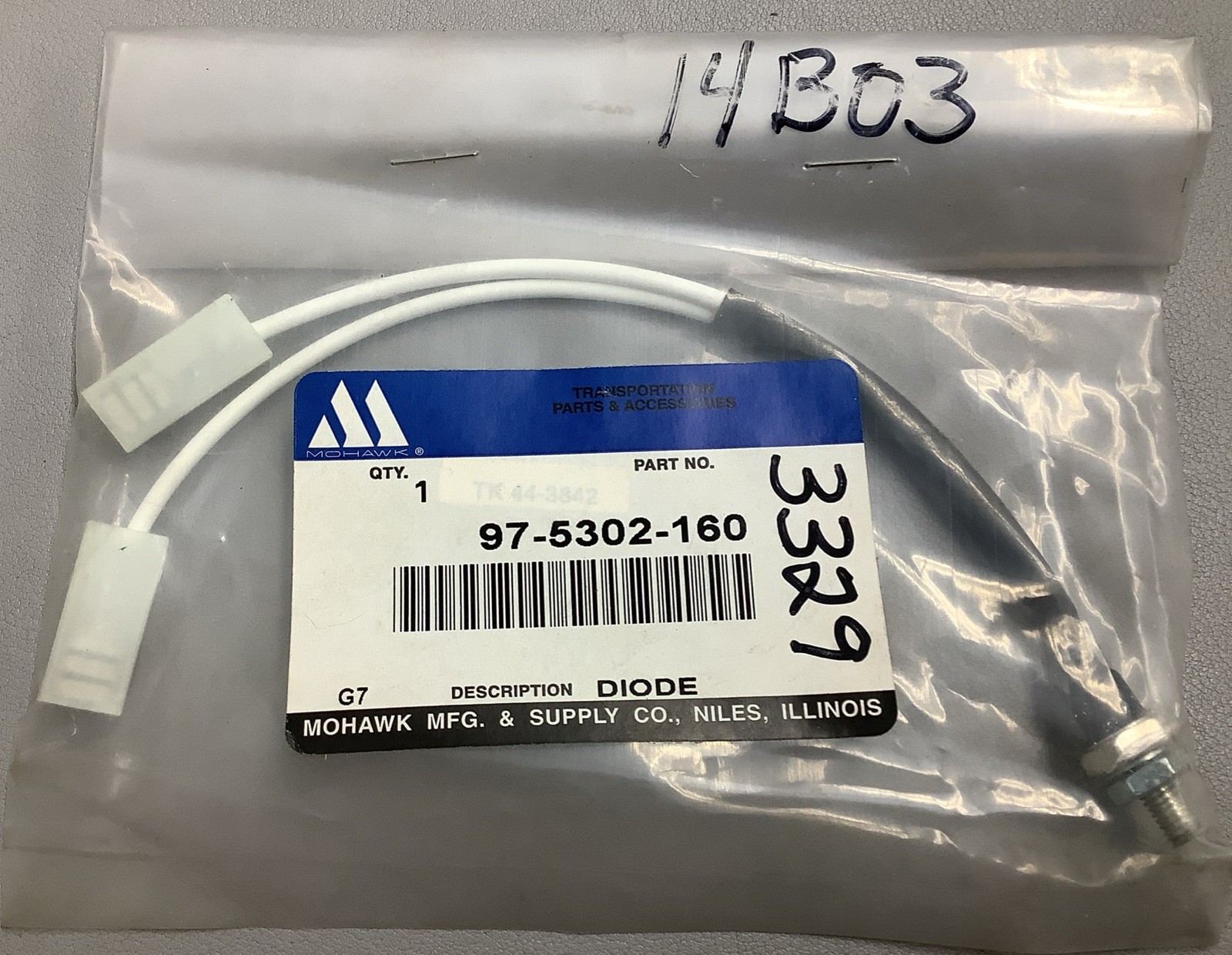 Lot Of 5 Mohawk Air Conditioning Diode 97-5302-160 Thermo King 44-3842 (b649)