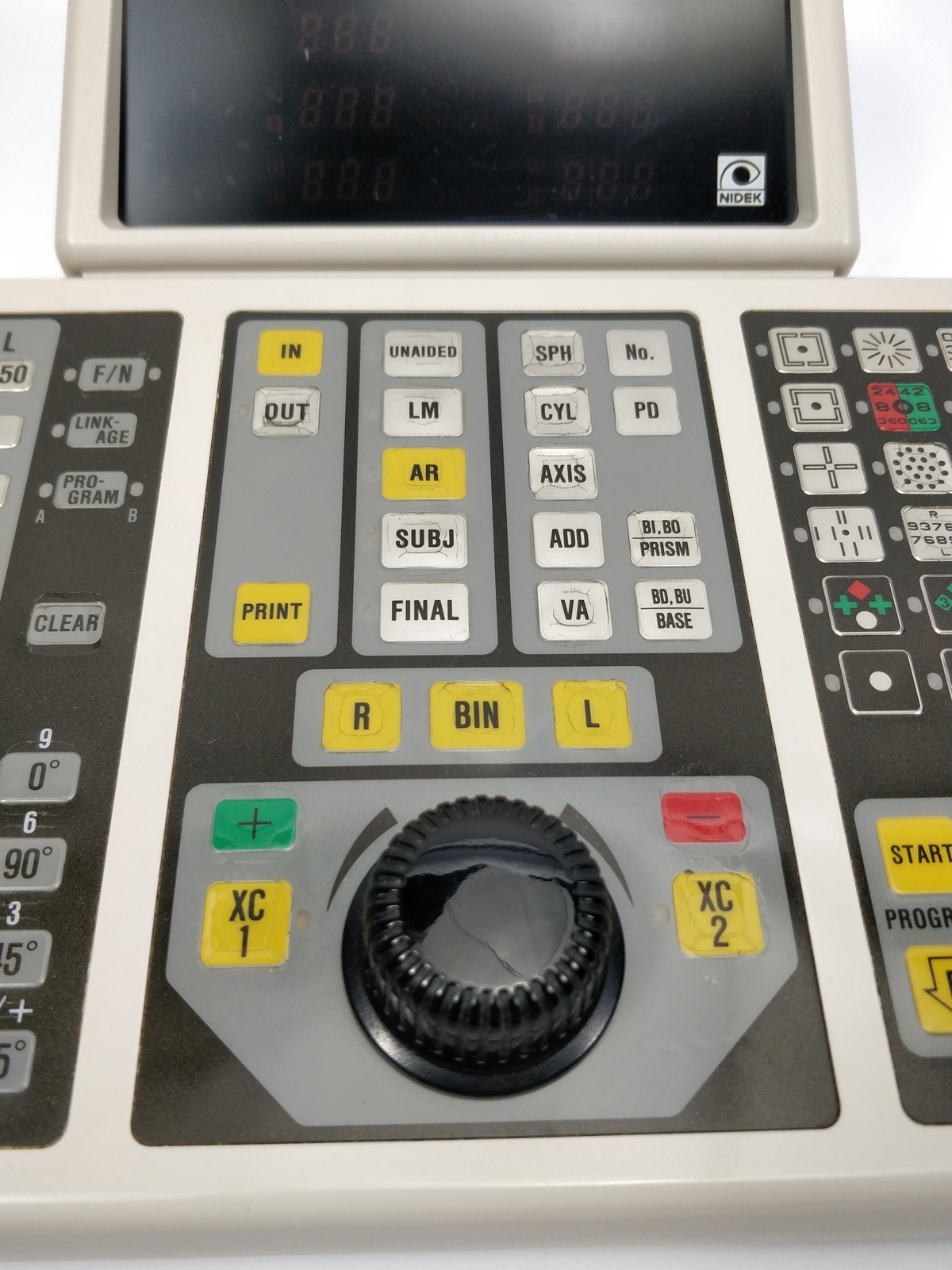 Nidek RT-1200 Refractor Control Panel – Ophthalmic Equipment