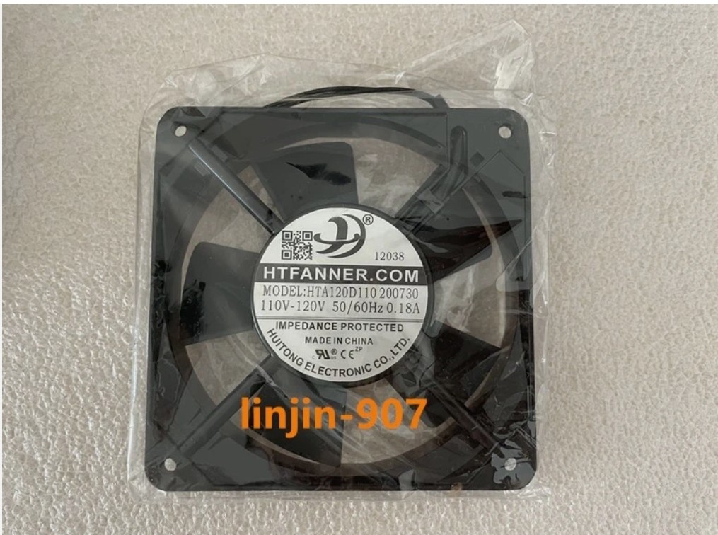 1PC HTFANNER.COM 12025 HTA120D110 200730 110V-120V 0.18A 12CM cooling fan