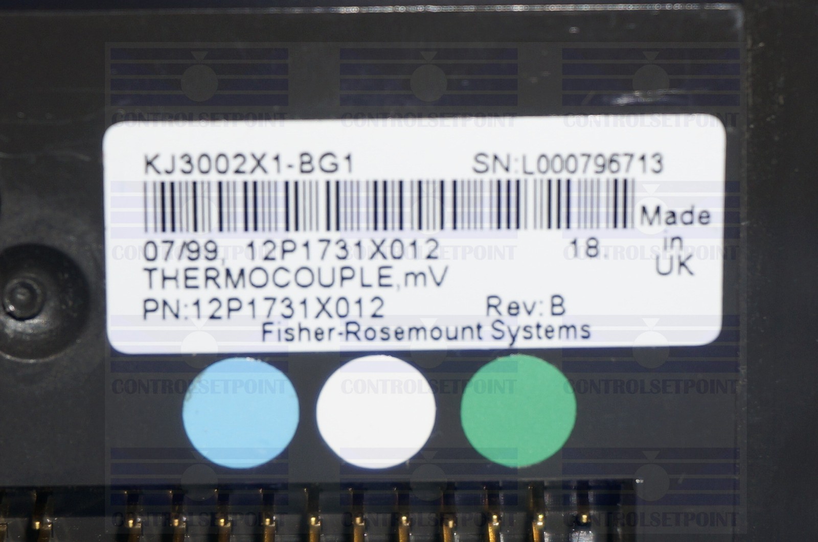 EMERSON DELTAV KJ3002X1-BG1 AI CARD: 8 CHANNELS THERMOCOUPLE MV CARD VE4003S5