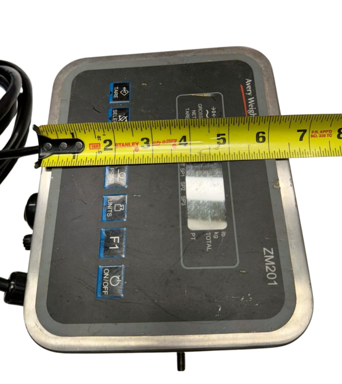 Avery Weigh-Tronix ZM201-SD2 Display Weight Indicator, 110-240V, 50/60Hz 0.5A