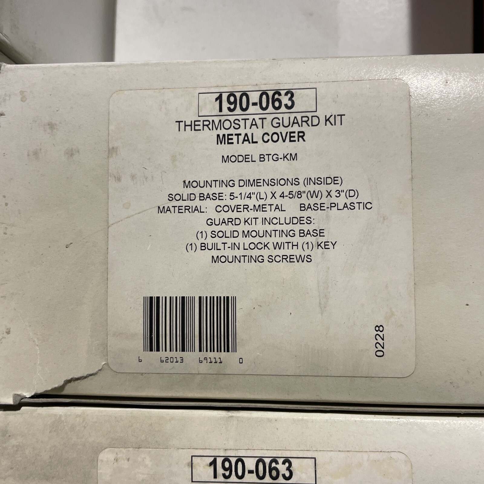 Beko BTG-KM Thermostat Guard 190-063