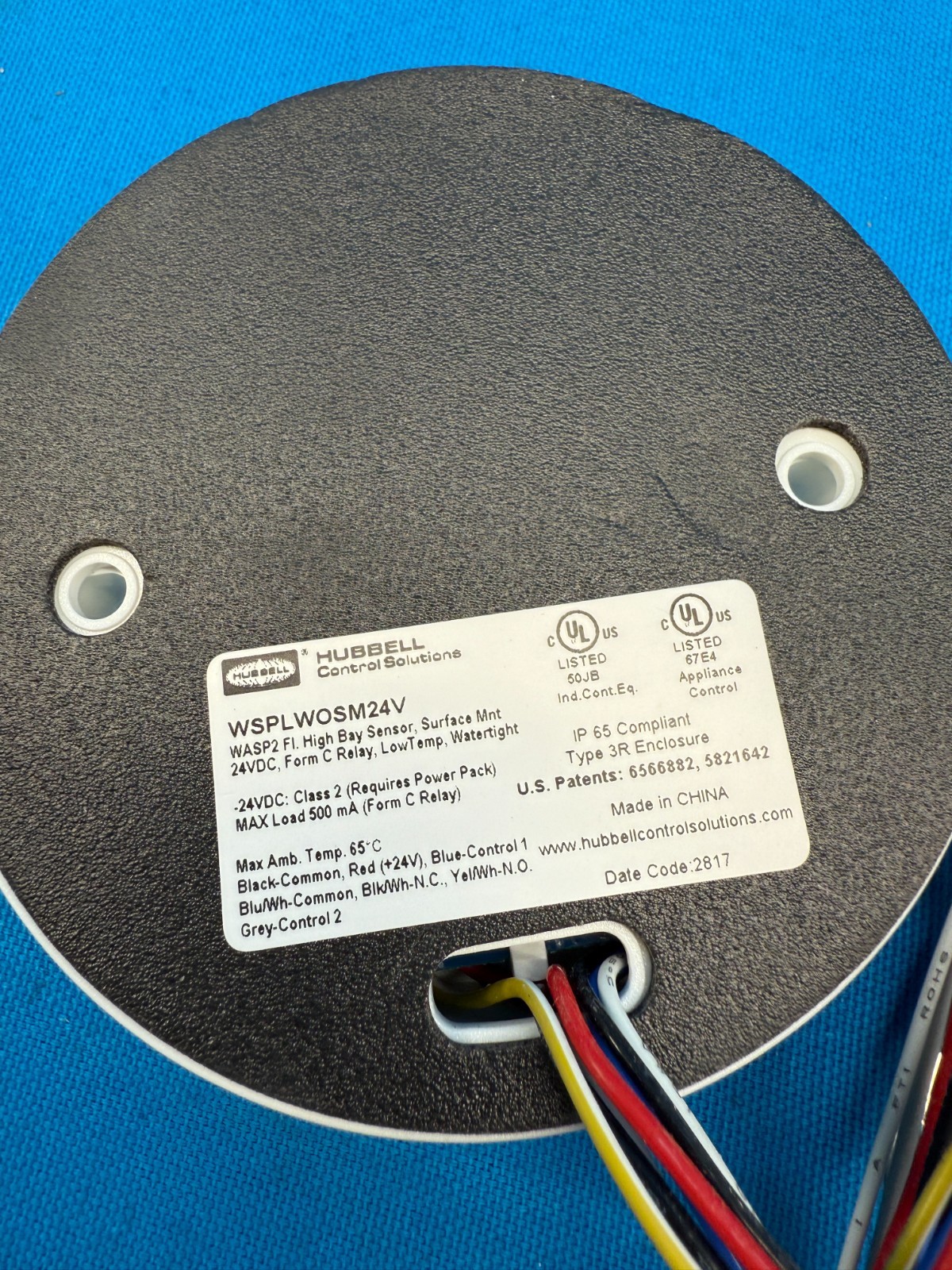 Hubbell WSPLWOSM24V WASP 24VDC High Bay Surface Mount Occupancy Sensor