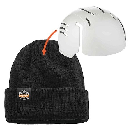 Ergodyne 6811Zi Knit Cap With Bump Cap,Universal,Black