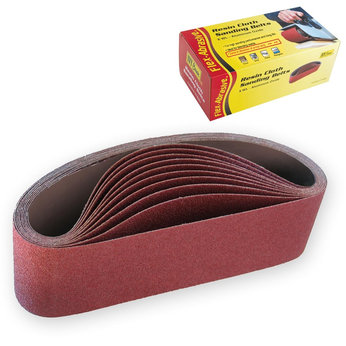 IVY Classic 43102 Flex-Abrasive 4-Inch x 24-Inch 50 Grit Coarse 4 x 24-inch