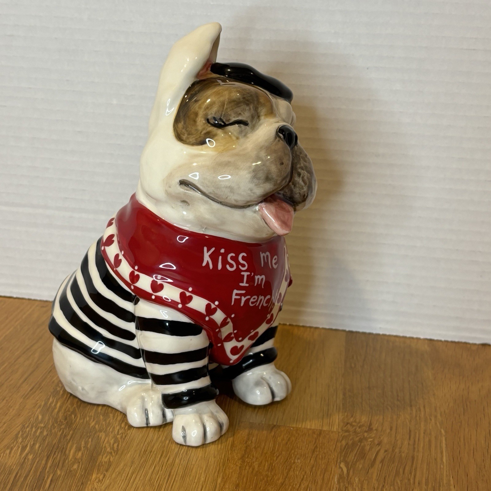 Blue Sky Clay Works ~ Free French Kisses Bulldog Figure ~ by Heather Goldmine