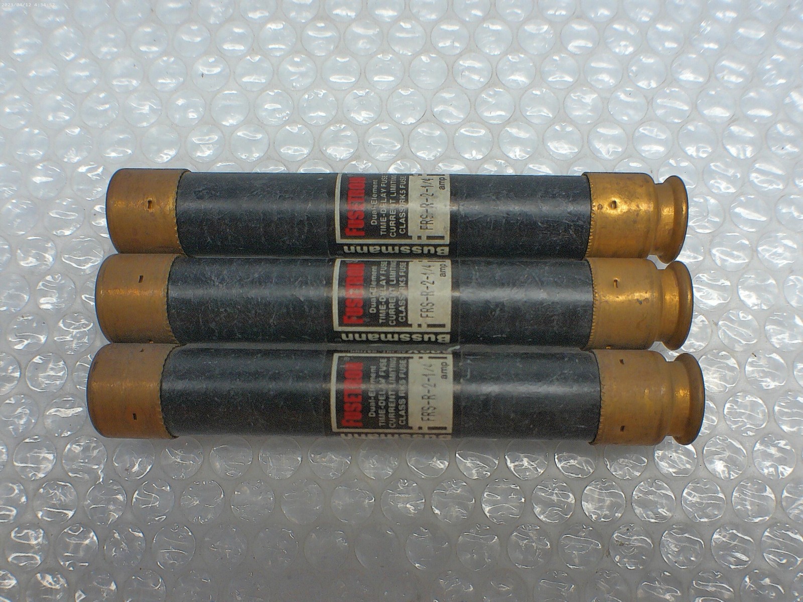 FUSETRON FRS-R-2-1/4 FUSE BLACK LOT OF 3 NSNP