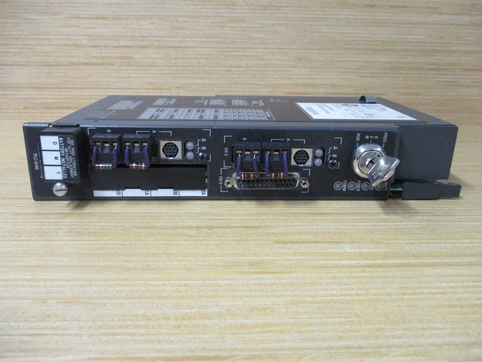 Allen Bradley 1785-L40B CPU Module 1785L40B Ser.E, Rev.X01, W/ Key