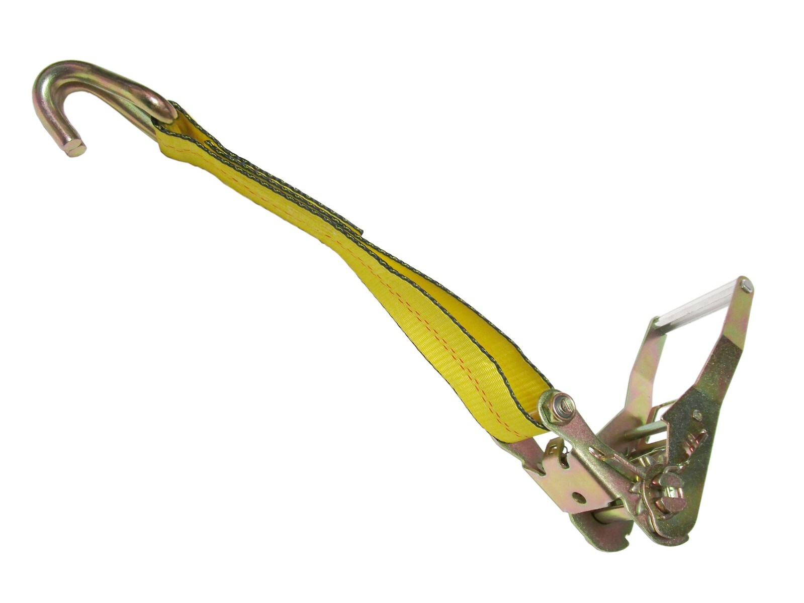 2″ x 30′ Ratchet Tie-Down Strap with J-Hooks, WLL 3,335 lbs Trailer, ATV, Auto