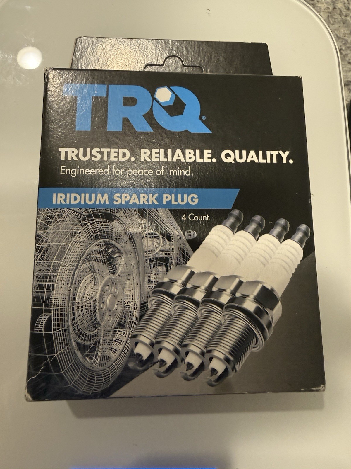 TRQ Iridium Spark Plug 4 Count SPA02124 New!