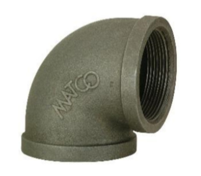 Matco-Norca 1/2″ Female Class 150 Black Malleable Iron 90° Elbow