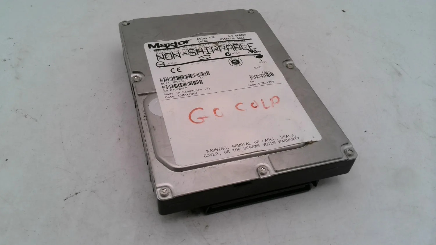 MAXTOR ATLAS 10K 147GB ULTRA320 SCSI 3.5″ SERVER HARD DRIVE