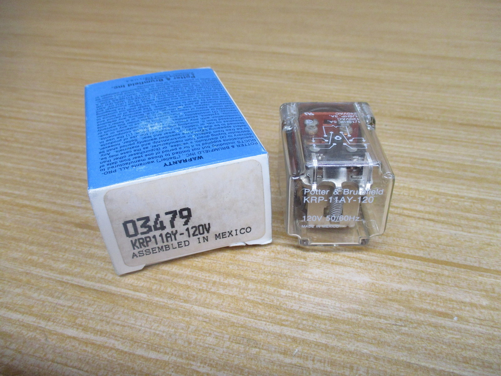AMF Potter & Brumfield KRP11AY-120V Relay KRP11AY120V