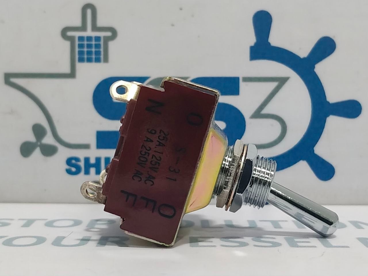 Nikkai S-31 Toggle Switch D-42821-1 25A 125V.AC 9A 250V.AC (Lot of 2 Pcs)