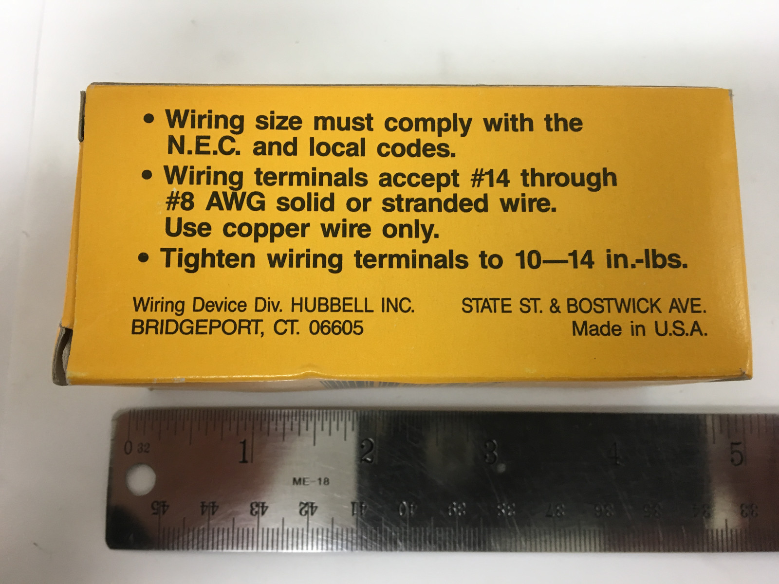 HUBBELL 2510A RECEPTACLE HBL2510A 4 POLE 5 WIRE