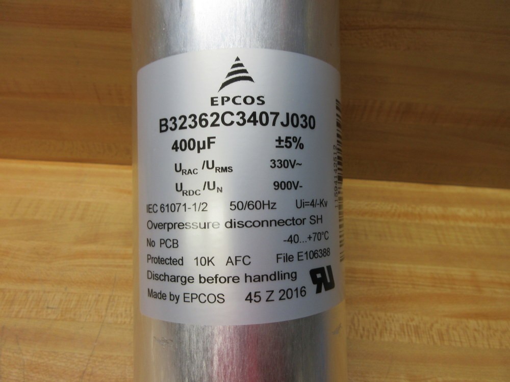 EPCOS B32362C3407J030 Film Capacitor 400µF