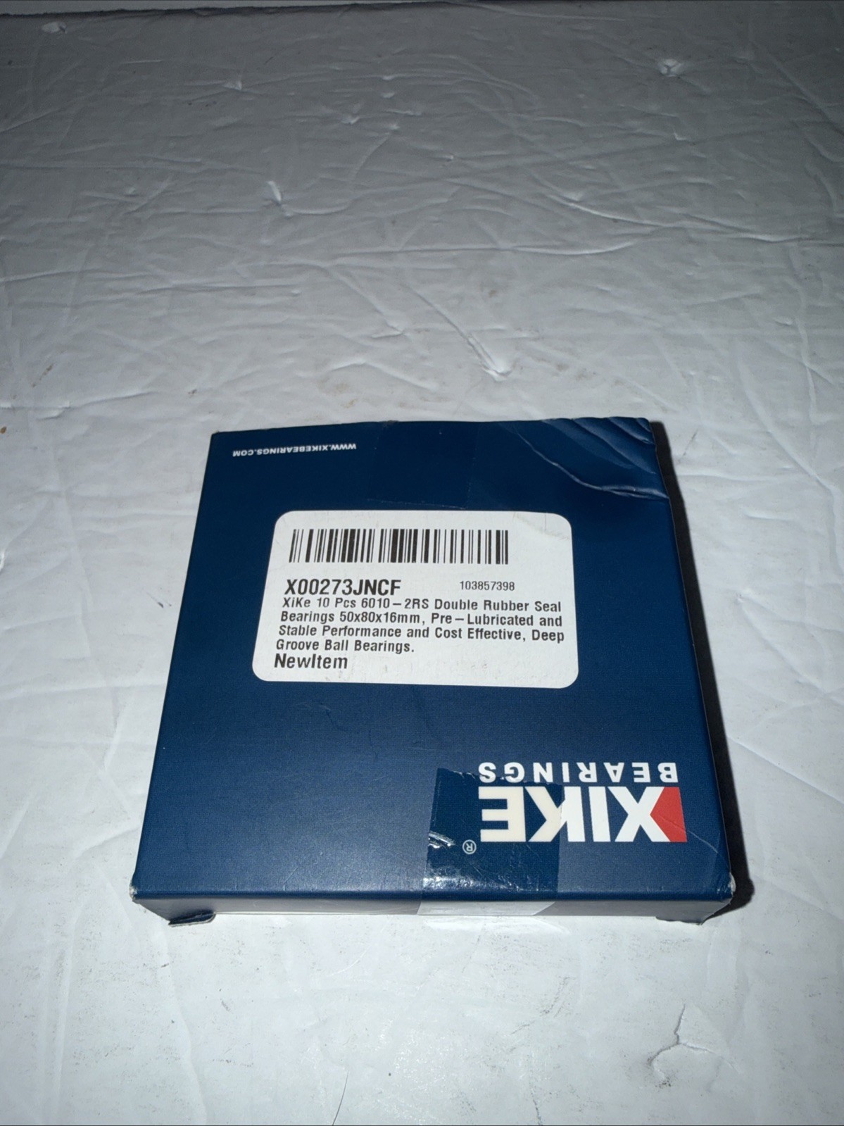 1 NEW XIKE BEARINGS 6010 2RS RUBBER SEALED BALL BEARINGS New Free Shipping
