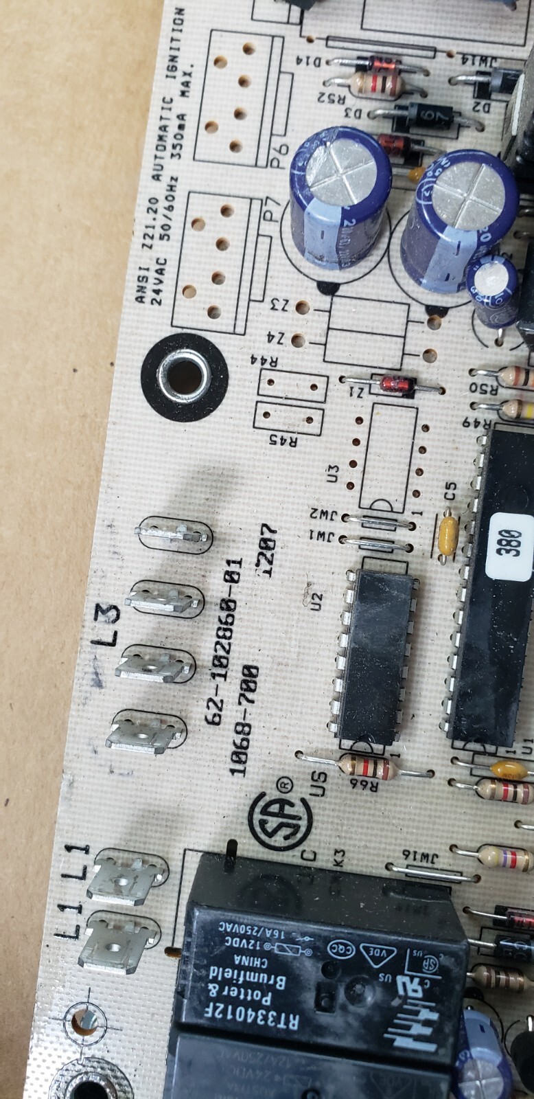 Rheem UTEC 62-102860-01 – Integrated Furnace Control Board (IFC)