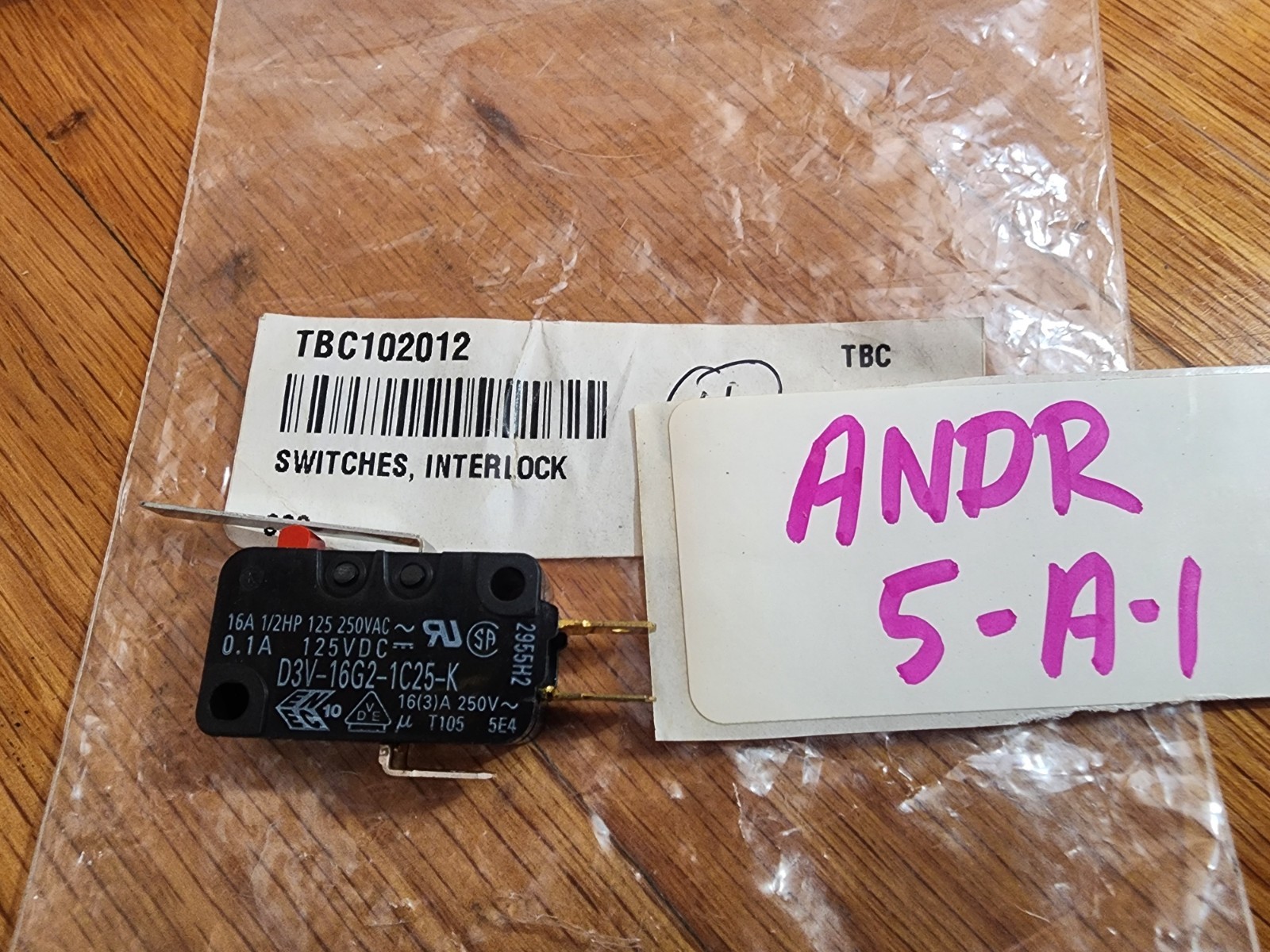 TurboChef 102012 Primary Interlock Switch