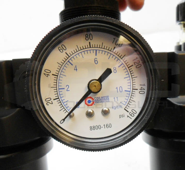 NEW COILHOSE PNEUMATICS 27R4-G REGULATOR W/ 27L4-M LUBRICATOR W/ 27F4-DM FILTER
