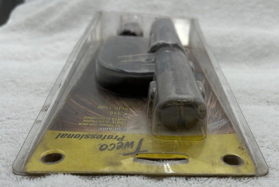 TWECO ELECTRODE HOLDER 9110-1102 A-316 250 AMP 6 POSITION JAW 2/0 CABLE CAP.