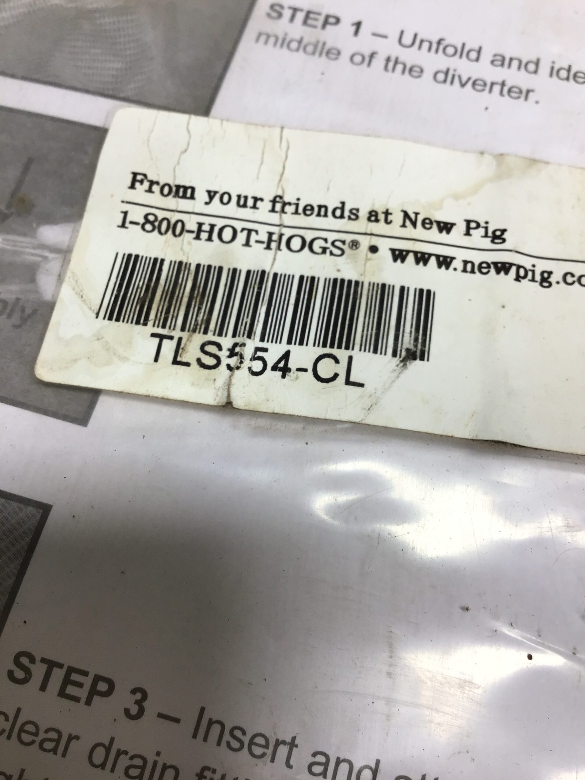 Pig TLS554-CL Roof Leak Diverter System Maximum Flow Rate 3.33 GPM