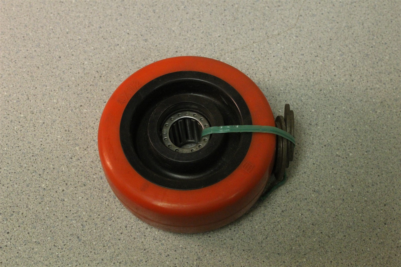 4 x 1 1/2″ Orange Polyurethane Caster Wheels *FREE SHIPPING*