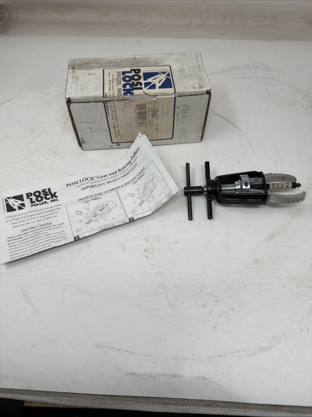 Posi Lock Jaw Puller,2-1/4″ Jaw Reach,1 ton Cap. 202 Posi Lock 202 733477003747