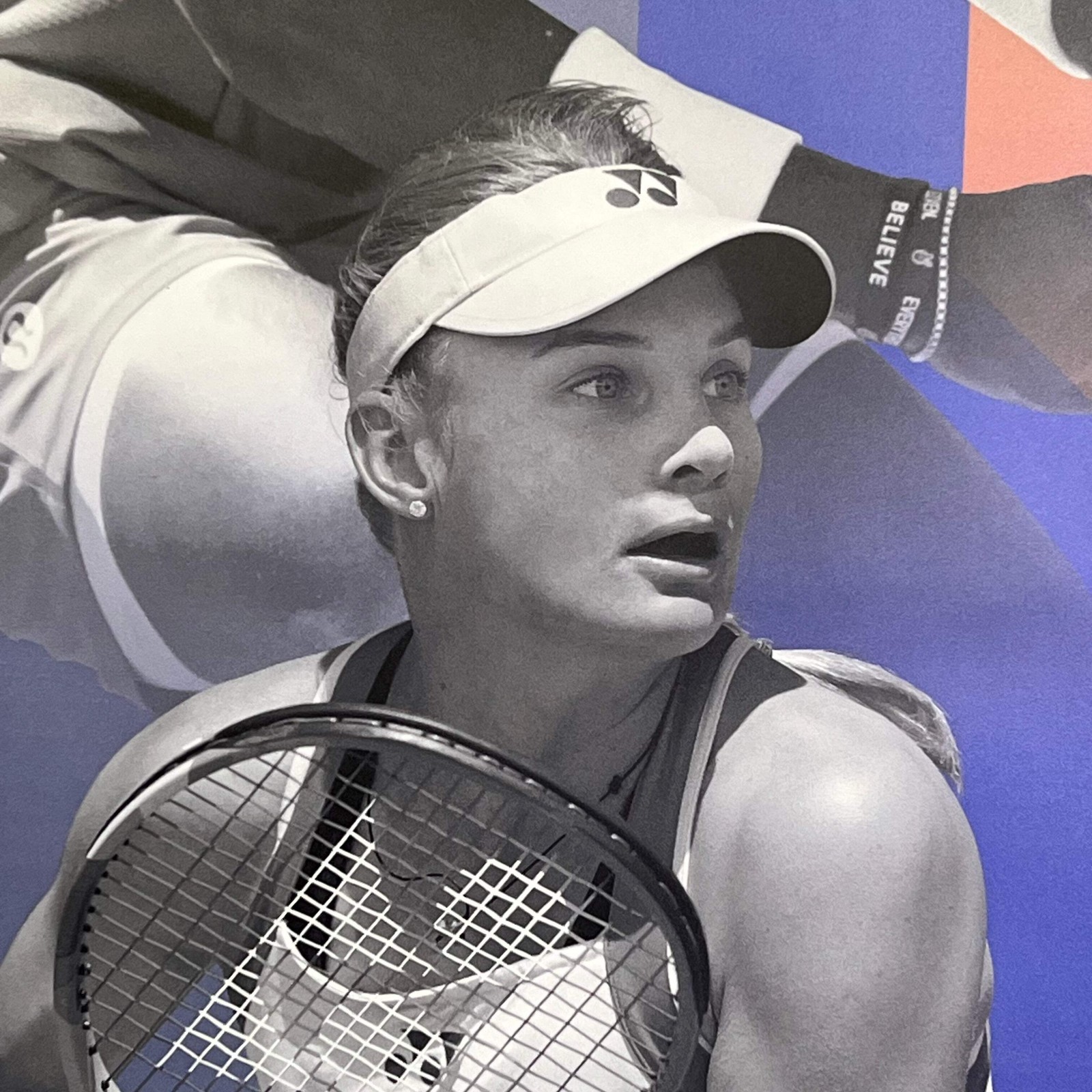 YONEX Hangable Percept Long Vinyl Banner Tiafoe & Yastremska 24″w x 6′