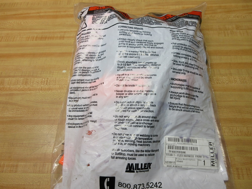 Miller TF4007FD/UAK Honeywell Flex Harness TF4007FDUAK