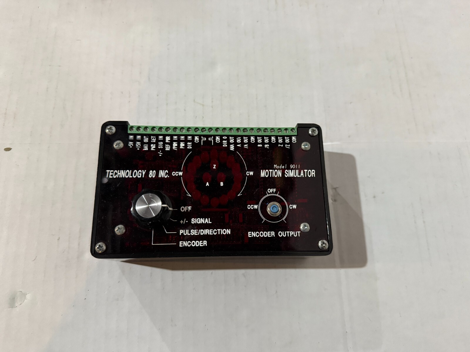 Technology 80 Tech80 Model 9011 Test Debug Troubleshoot Motion Simulator
