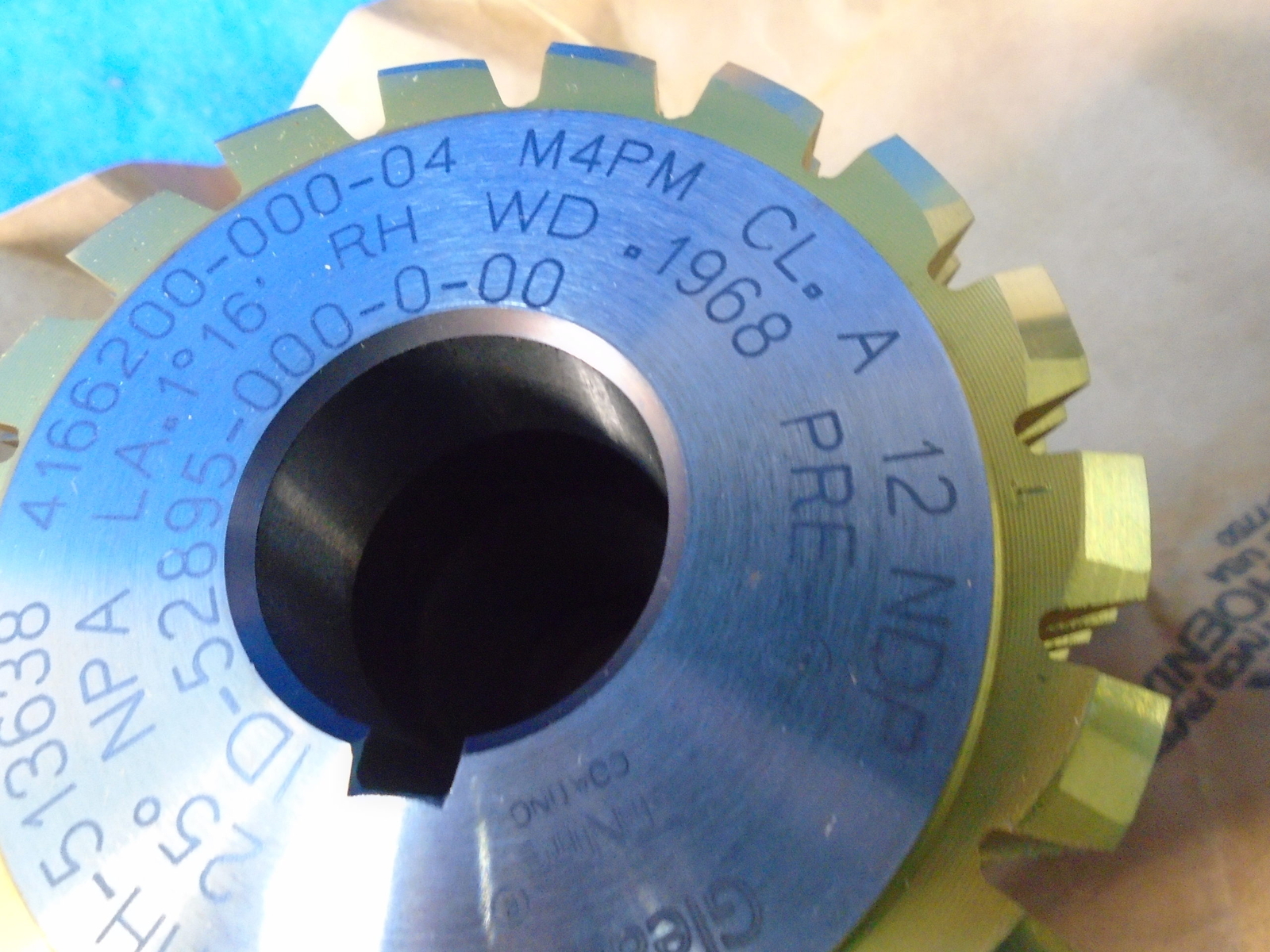 NIB GLEASON CUTTING TOOLS CORP HH-513638 ID-52895-000-0-00 HOB GEAR CUTTER 1YR W