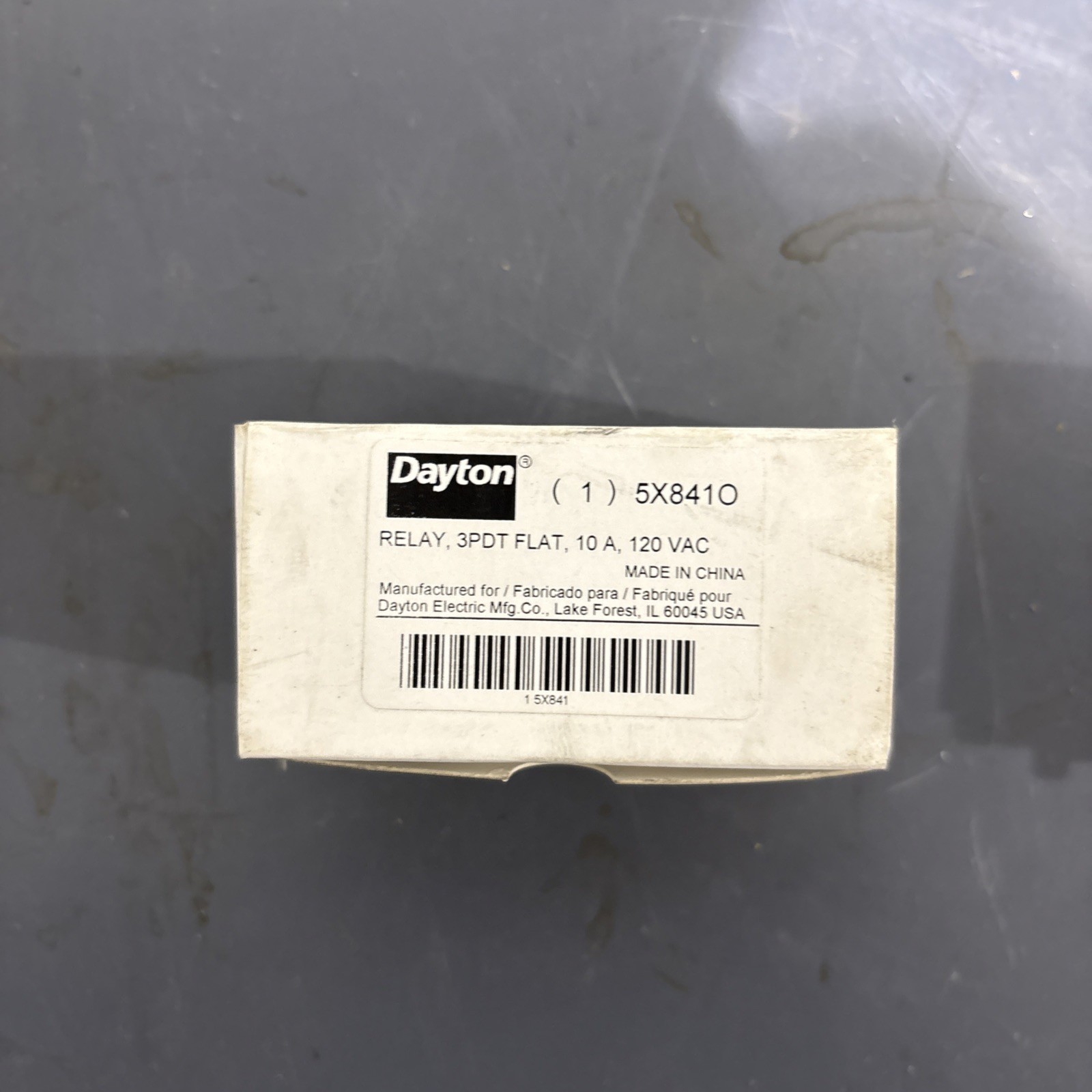 DAYTON 5X841O 120VAC 10A NSMP