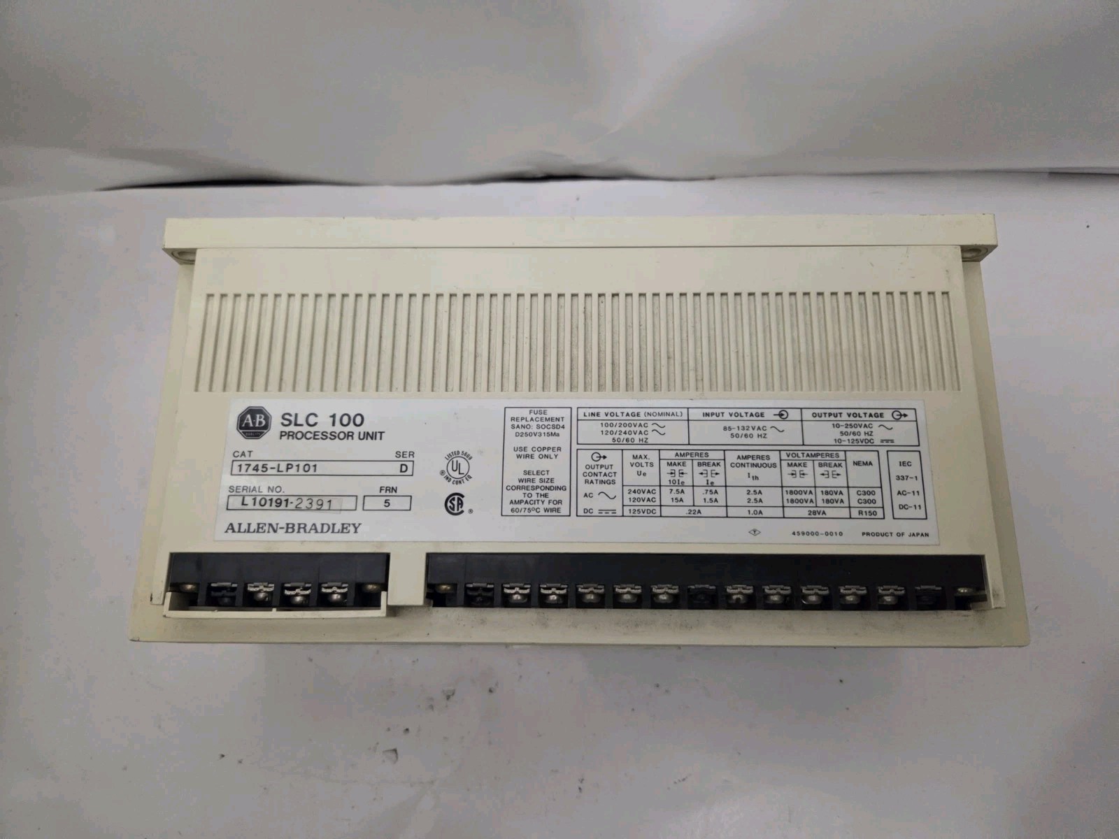 NEW GENUINE ALLEN-BRADLEY 1745-LP101 SER D, NEW OTHER