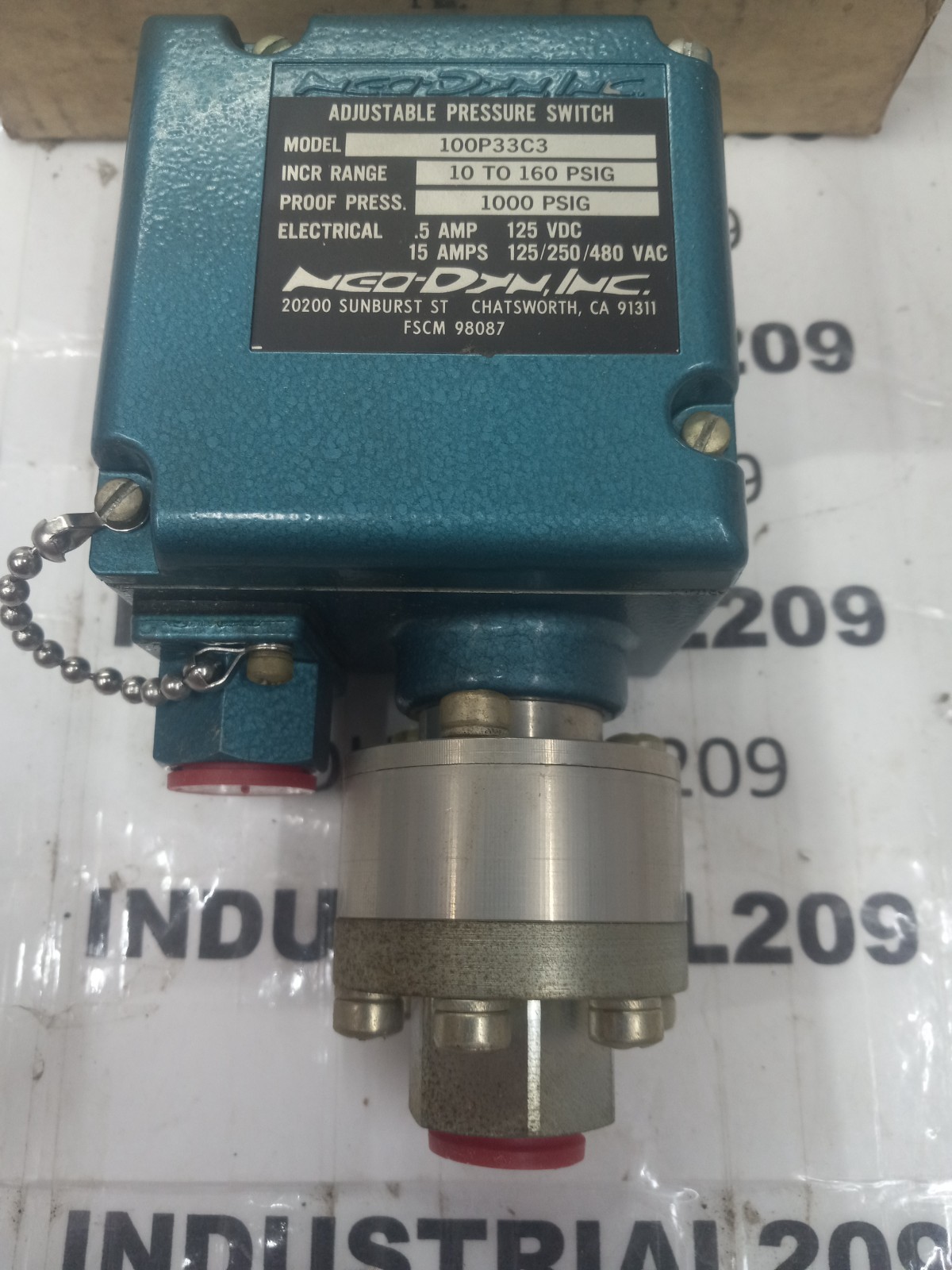 NEO-DYN ADJUSTABLE PRESSURE SWITCH 100P33C3