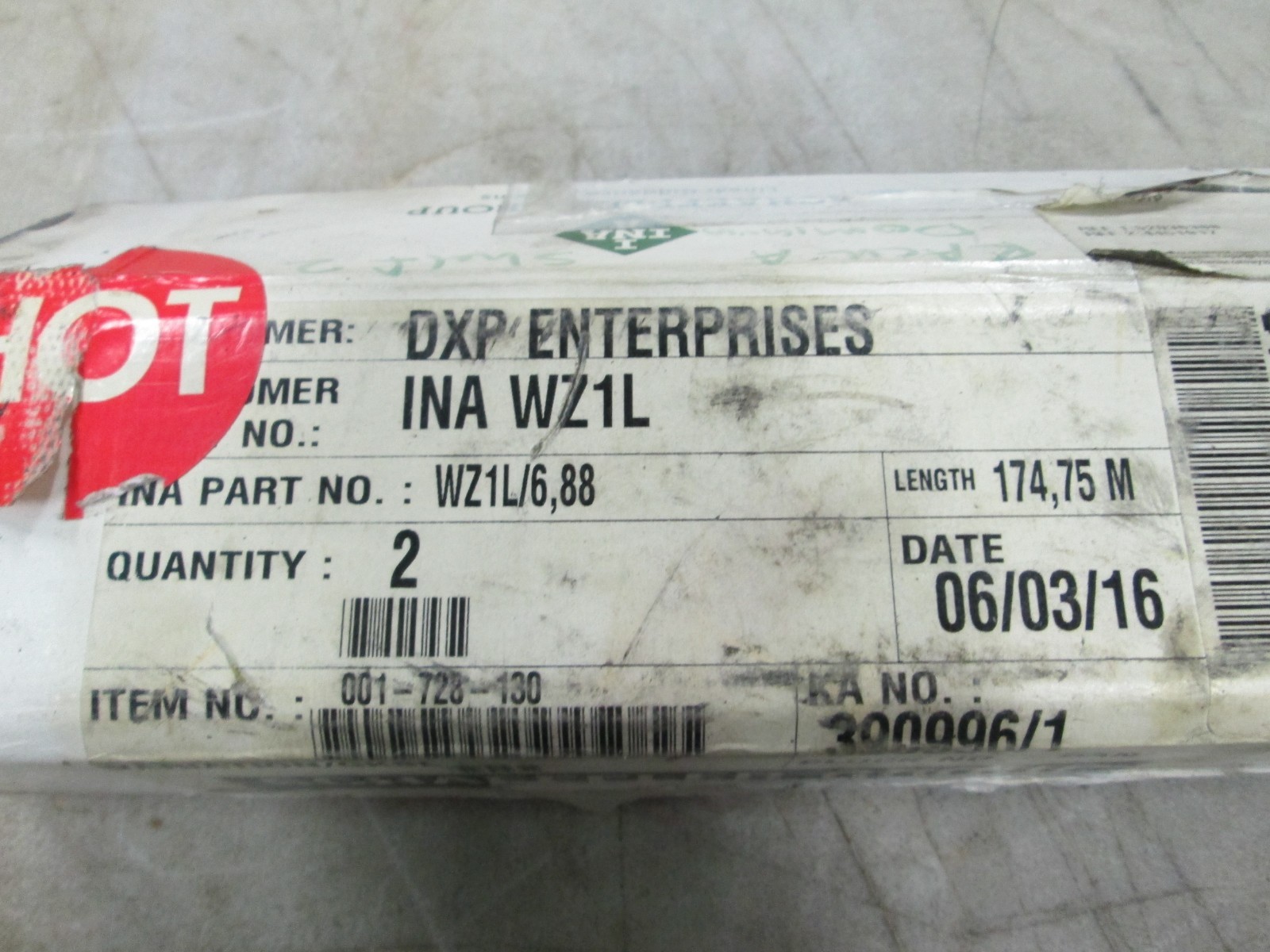 INA Schaeffler Group Linear Shaft 1″ OD x 6-7/8″ Long Box of 2 (NIB)